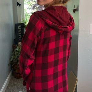 columbia hooded flannel
